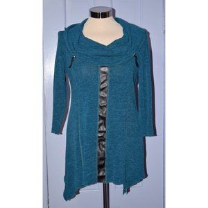 Zoe Teal Cowl neck sweater size small